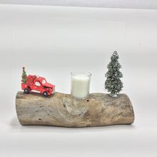 Holiday Log Votive Candle Holder